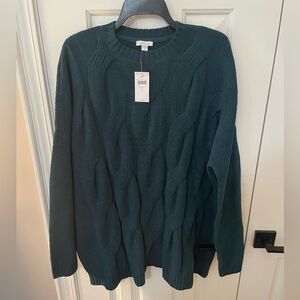 J. Jill Peacock Cable Knit Sweater